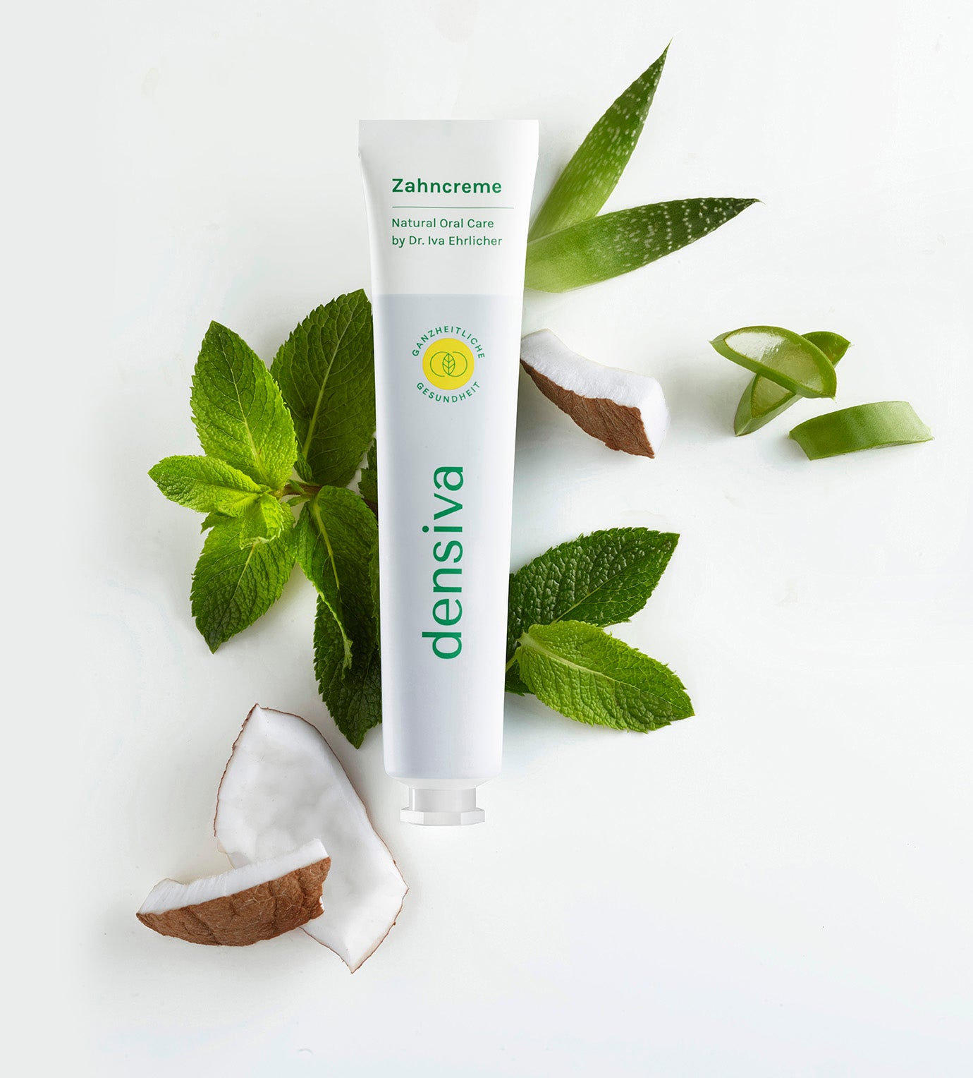 Densiva natürliche Zahncreme mit biomimetischem Hydroxylapatit und Phytovedakomplex zur Pflege von Zähnen und Zahnfleisch