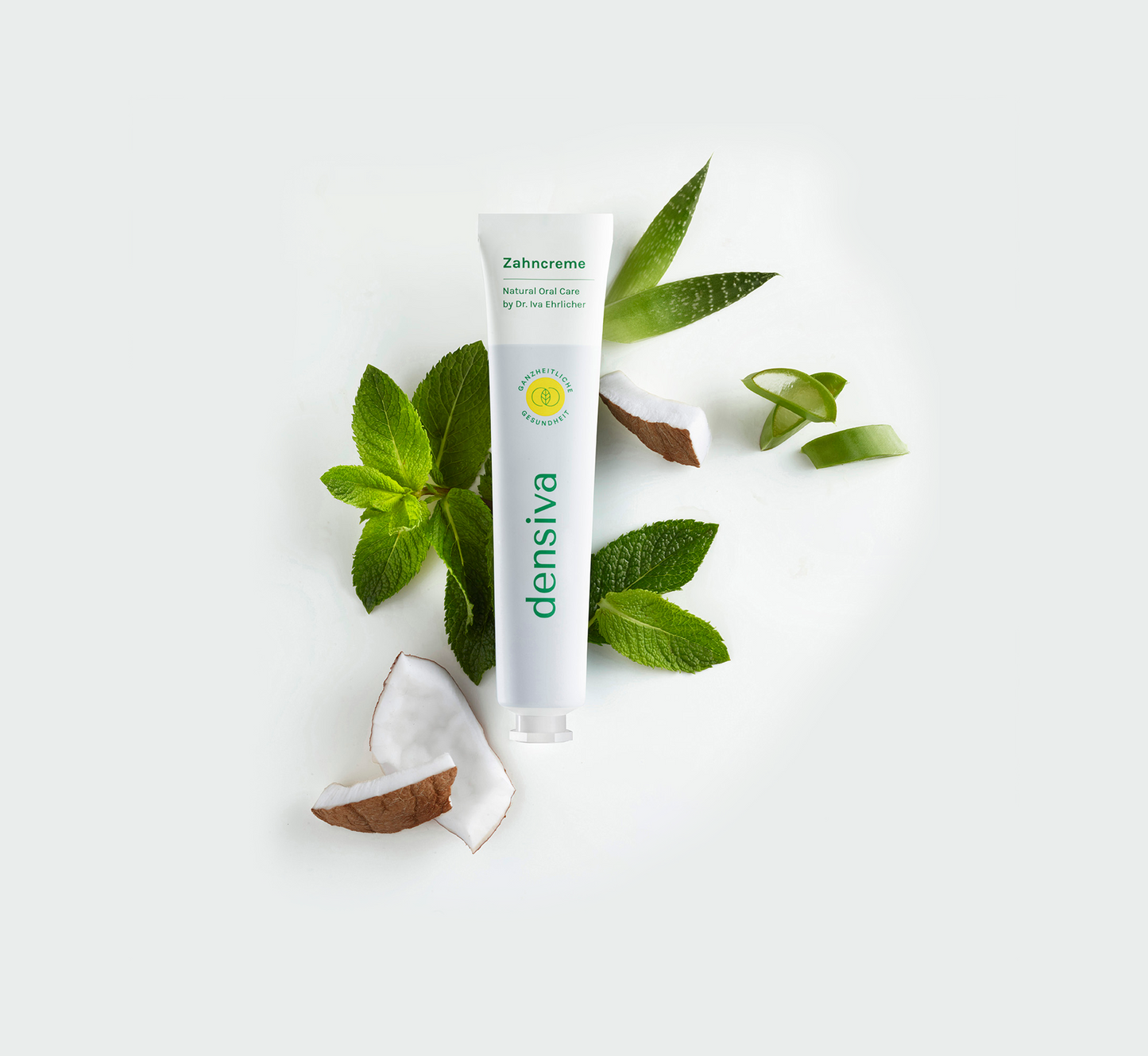 Densiva natürliche Zahncreme mit biomimetischem Hydroxylapatit und Phytovedakomplex zur Pflege von Zähnen und Zahnfleisch